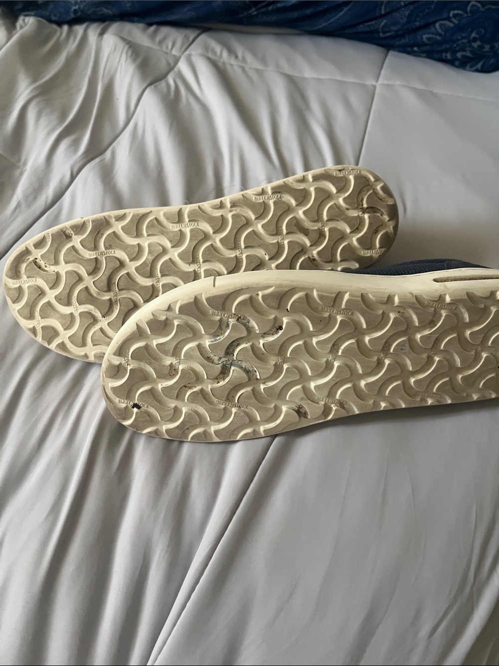 Birkenstock Kids Navy Canvas Slip-On Sneakers - Picture 6 of 7
